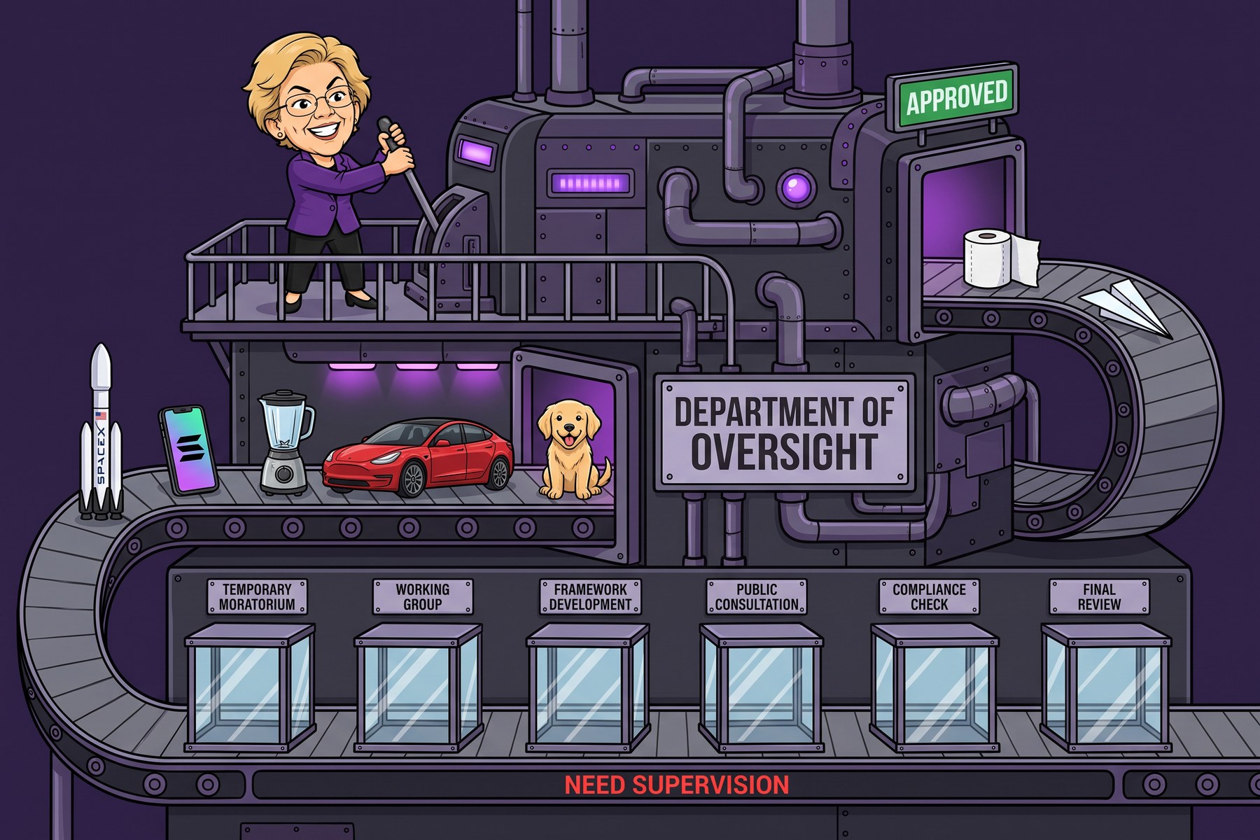 A new technology enters the Department of Oversight and leaves as a roll of paper